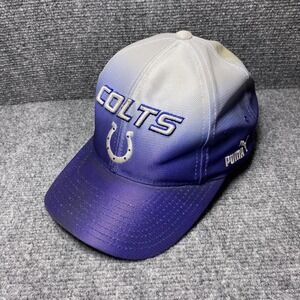 Indianapolis Colts Hat Cap Strap Back Mens One Size Blue White NFL Football